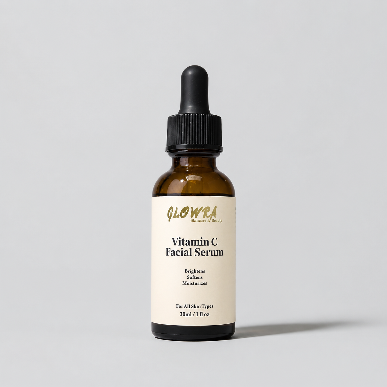 Glowra Vitamin C Facial Serum 30ml brightening serum bottle
