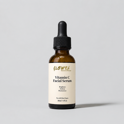 Glowra Vitamin C Facial Serum 30ml brightening serum bottle