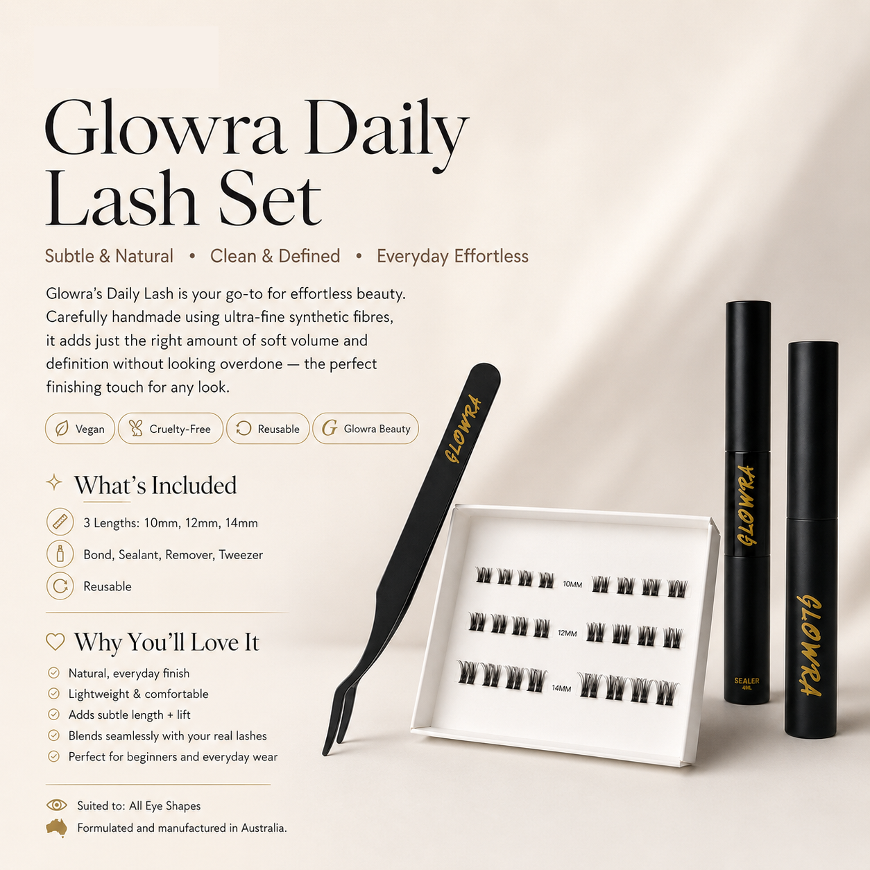 Glowra Daily Lash set
