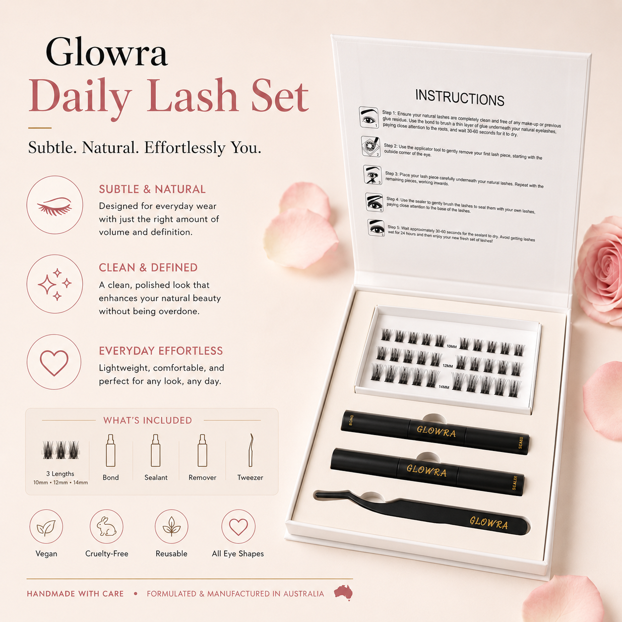 Glowra Daily Lash set