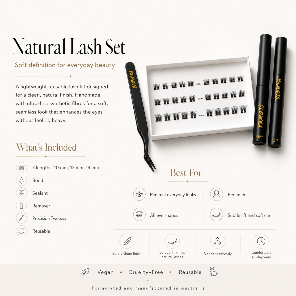 Glowra Natural Lash Set