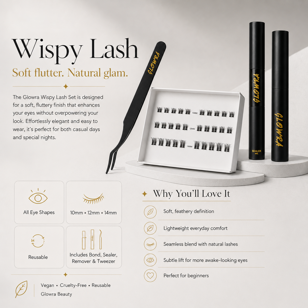 Glowra Wispy Lash set
